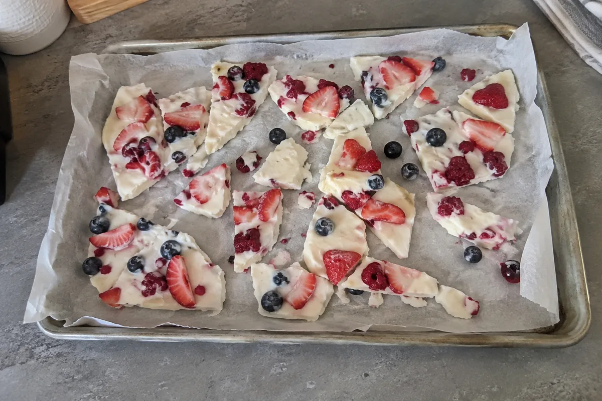 Illustrative image of frozen yogurt bark