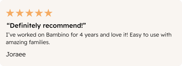 Babysitter Testimonial Mockup