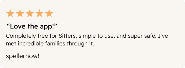 Babysitter Testimonial Mockup