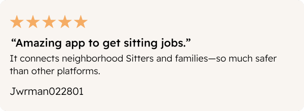 Babysitter Testimonial Mockup